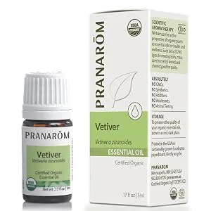 Pranarom Essential Oil Vetiver .17 fl oz (5 ml) - product information 3