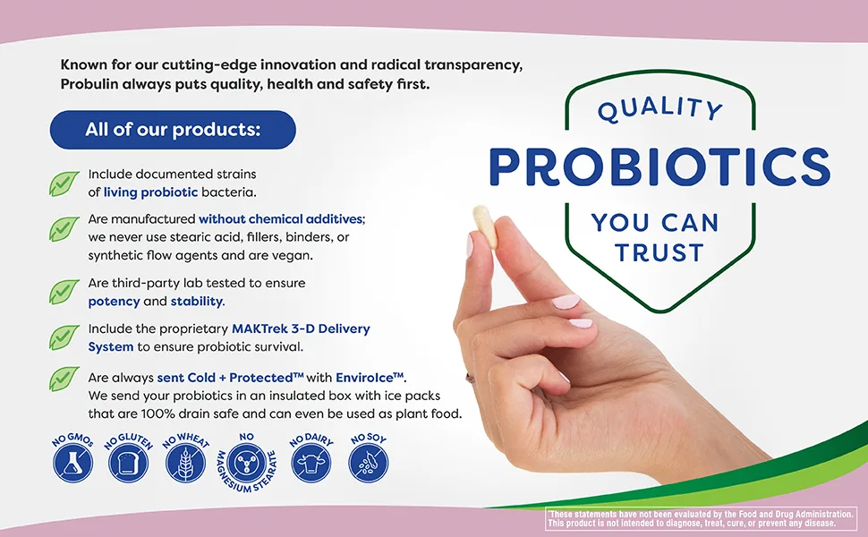 Probulin Total Care Immune Probiotic + Prebiotic & Postbiotic with Real Elderberry 20 Billion CFU 30 Capsules - probiotics-you-can-trust