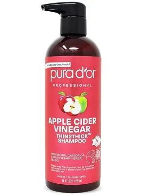 Pura D'or Apple Cider Vinegar Thin2Thick Shampoo 16 fl oz (473 ml) - product information 2