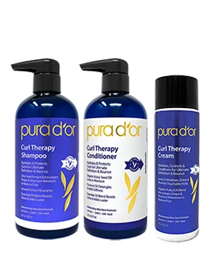 Pura D'or Curl Therapy Shampoo 16 fl oz (473 ml) - product information 2