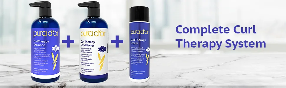 Pura D'or Curl Therapy Shampoo 16 fl oz (473 ml) - product information 4