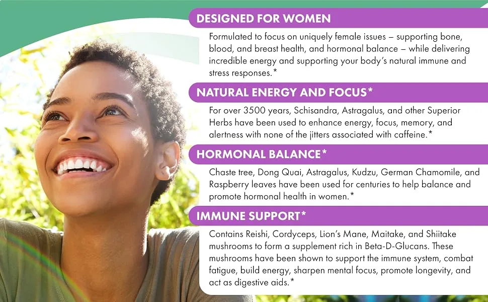 Pure Essence One 'n' Only Women 90 Tablets - Designed specifically for women, provides natural energy and focus, hormonal balance, immune support