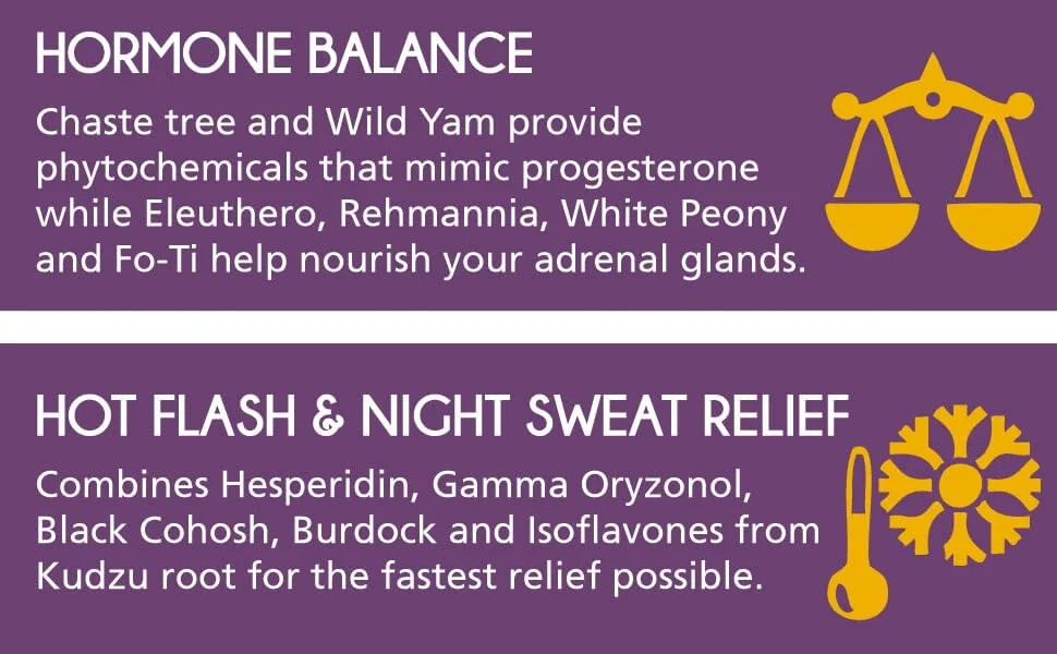 Pure Essence Transitions Menopause Support 120 Vegi-Caps - Hormone Balance