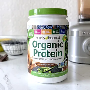 Purely Inspired Organic Protein Plant-Based Nutrition Decadent Chocolate 1.5 lbs (680 g) - Organic Protein Chocolate