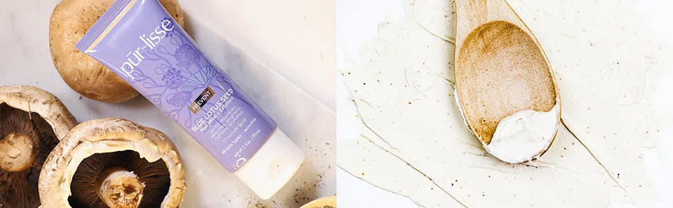 Purlisse Blue Lotus Seed Mud Mask + Exfoliant 2.5 oz (70 g) - product texture