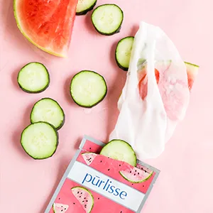 Purlisse Watermelon Energizing Sheet Mask 6 Sheets .074 oz (21 g) Each - product