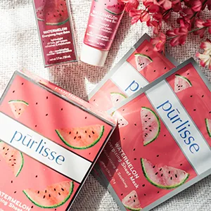 Purlisse Watermelon Energizing Sheet Mask 6 Sheets .074 oz (21 g) Each - product