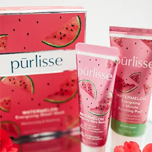 Purlisse Watermelon Energizing Sheet Mask 6 Sheets .074 oz (21 g) Each - product