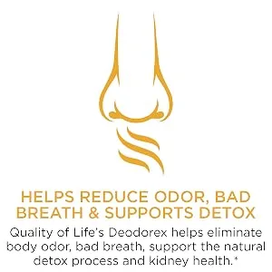 Quality of Life Labs Deodorex With Champex Mushroom Extract 250 mg 60 VegiCaps - product information 4