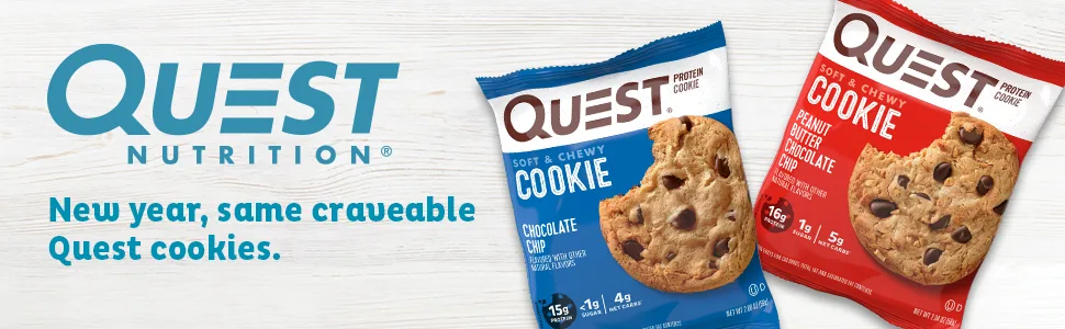 Quest Nutrition Protein Cookie Peanut Butter Chocolate Chip 12 Pack 2.04 oz (58 g) Each - product information 1