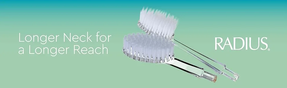 RADIUS Big Brush Head Replacement Soft Left/Right Hand 2 Pack - Radius Replacement Head Toothbrush