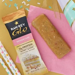 Raw Rev Glo Double Chocolate Brownie Batter 12 Bars 1.6 oz (46 g) Each - Plant-Based Ingredients