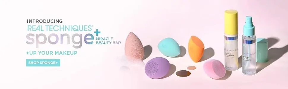 Real Techniques Miracle Powder Sponge 1 Sponge - sponge +, sponge plush banner