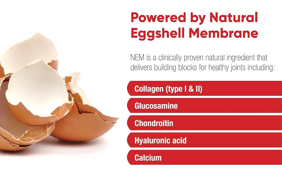 Redd Remedies Joint Health Advanced 60 Vegetarian Capsules - Powered by Natural Eggshell Membrane
