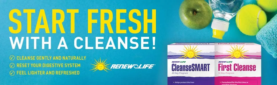 Renew Life CleanseSMART, Full Body Cleanse, 30 Day Program, 1 Kit - product information 1