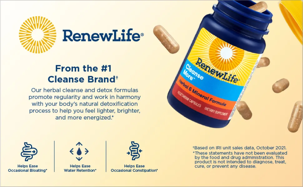 Renew Life CleanseMore 100 Vegetarian Capsules - image