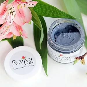 Reviva Labs Bamboo Charcoal Pore Minimizing Beauty Mask 2 oz (55 g) - reviva poor minimizing exfoliating ask coconut charcoal daily use cleanser