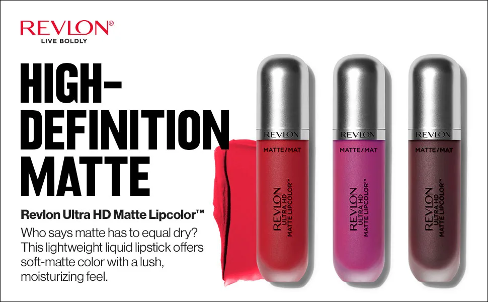 Revlon Ultra HD Matte Lipcolor 600 Devotion 0.2 fl oz (5.9 ml) - matte lipcolor lacquer gloss revlon bold coverage