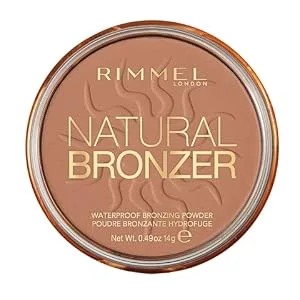 Rimmel London Natural Bronzer Waterproof Bronzing Powder 021 Sun Light 0.49 oz (14 g) - Rimmel Natural Bronzer
