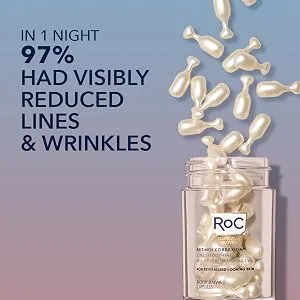 RoC Retinol Correxion Line Smoothing Night Serum Capsules 30 Biodegradable Capsules - Capsules