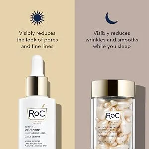 RoC Retinol Correxion Line Smoothing Night Serum Capsules 30 Biodegradable Capsules - Day to Night