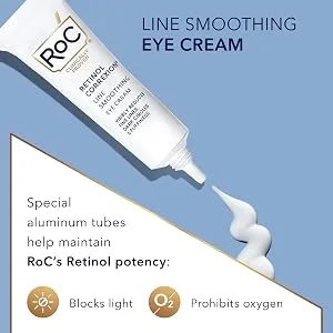RoC Retinol Correxion Deep Wrinkle Night Cream 1 fl oz (30 ml) - RoC Retinol Correxion Line Smoothing Eye Cream packaging