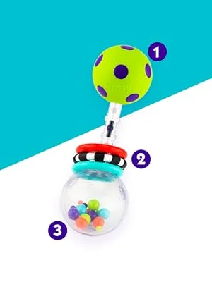 Sassy Inspire The Senses Spin Shine Rattle 0-24 Months 1 Count - Sassy Spin Shine Rattle