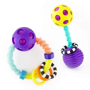 Sassy My First Bend & Flex Rattle Set 0+ Months 2 Piece Set - product information 1