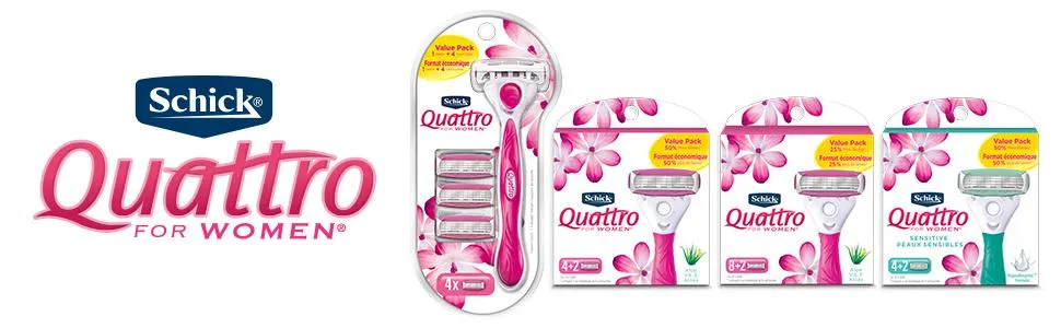 Schick Quattro For Women  6 Refills - product information 6