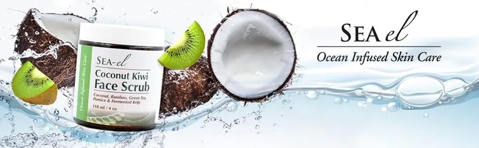 Sea el Coconut Kiwi Face Scrub  4 oz (118 ml) - product information 1