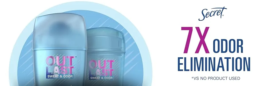 Secret Outlast 48 Hour Clear Gel Deodorant Unscented 2.6 oz (73 g) - 7x odor elimination