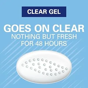 Secret Outlast 48 Hour Clear Gel Deodorant Unscented 2.6 oz (73 g) - clear gel goes on clear