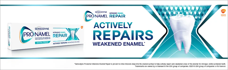 Sensodyne ProNamel Intensive Enamel Repair Toothpaste Extra Fresh 3.4 oz (96.4 g) - Pronamel intensive enamel repair acid erosion