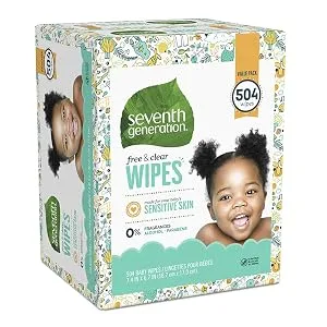 Seventh Generation Baby Wipes Free & Clear 504 Wipes - product information 1
