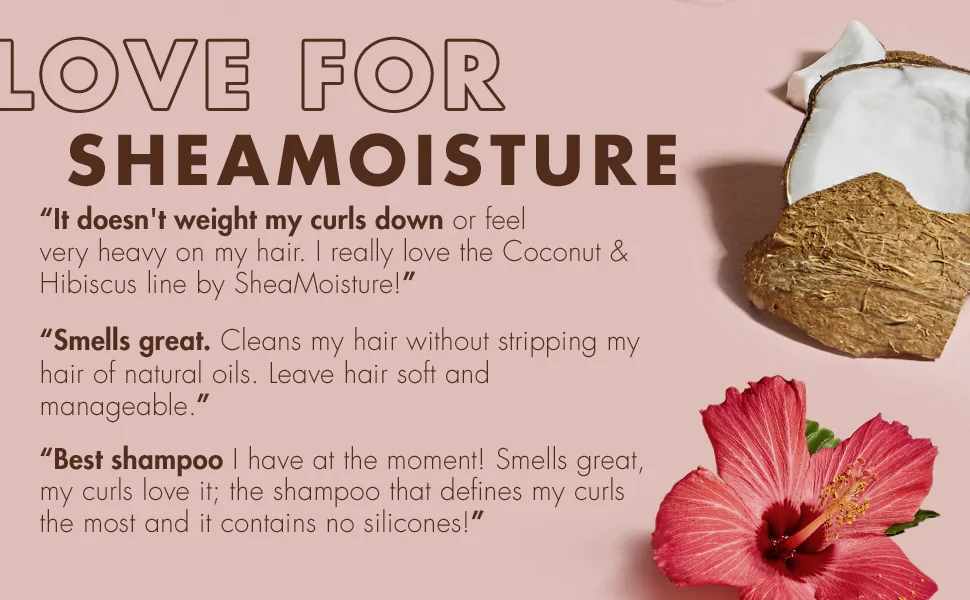 SheaMoisture Curl & Shine Conditioner Coconut & Hibiscus 13 fl oz (384 ml) - curl and shine