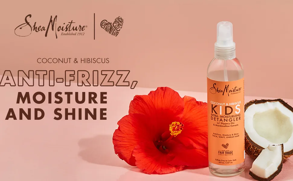 SheaMoisture Kids Extra-Moisturizing Detangler Coconut & Hibiscus 8 fl oz (237 ml) - kids