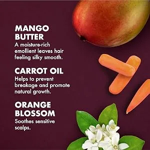SheaMoisture Kids Extra-Nourishing Conditioner Mango & Carrot 8 fl oz (237 ml) - product information 5
