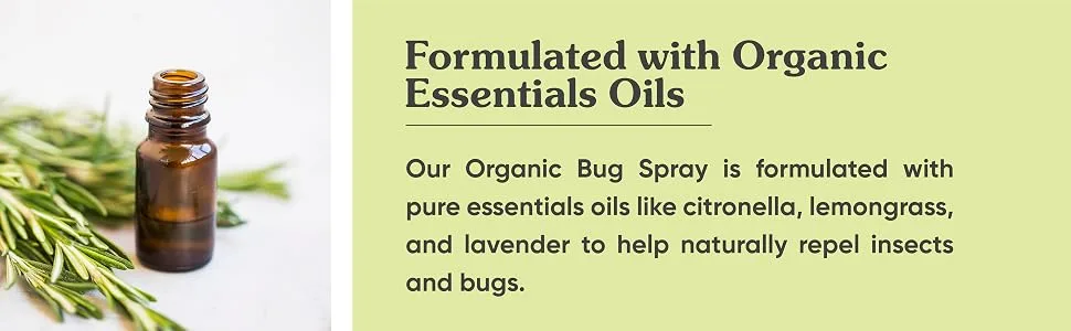 Sky Organics Organic Bug Spray 4 fl oz (118 ml) - lemon oil scented lavender bugs.away kids friendly baby mosiquito spray biobug spray