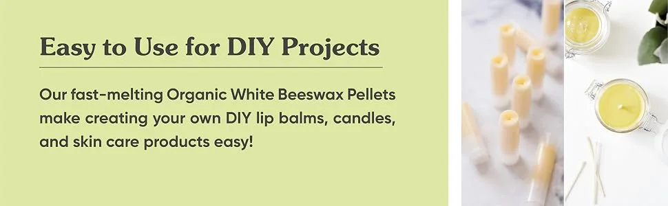 Sky Organics Organic Yellow Beeswax 16 oz (454 g) - EASY TO USE FOR DIY PROJECTS