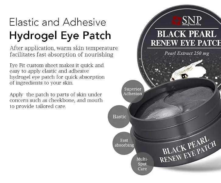 SNP Black Pearl Renew Eye Patch 60 Patches - product information 2