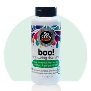 SoCozy Kids Boo! Lice Scaring Shampoo 8 fl oz (237 ml) - SoCozy Lice Shampoo proprietary blend of essential oils that help keep lice away massage into wet