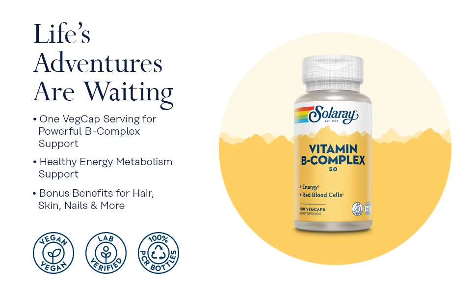Solaray B-Complex 50 100 VegCaps - B complex