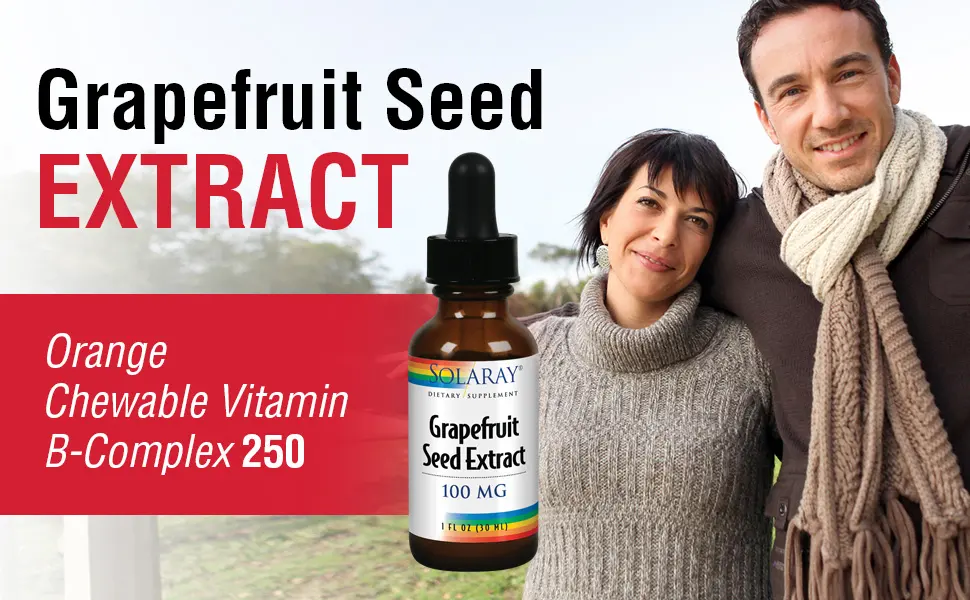 Solaray Grapefruit Seed Extract 100 mg 1 fl oz (30 ml) - Solaray Grapefruit Seed Extract 100mg Unflavored Liquid GSE Immune Digestion 100 Servings 1 Fl Oz