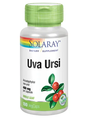 Solaray Uva Ursi 460 mg 100 VegCaps - Solaray Uva Ursi Leaf Urinary Tract Support, 100ct