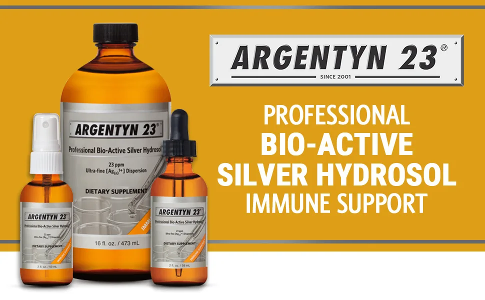 Sovereign Silver Argentyn 23  Professional Bio-Active Silver Hydrosol 16 fl oz (473 ml) - Argentyn 23 Immune support 1
