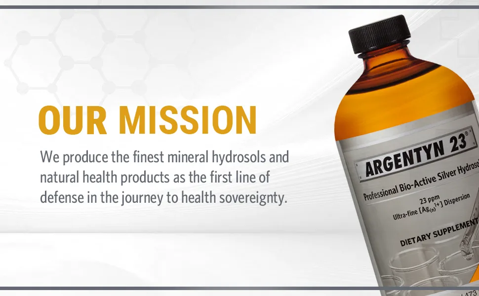 Sovereign Silver Argentyn 23  Professional Bio-Active Silver Hydrosol 16 fl oz (473 ml) - Argentyn 23 Immune Support