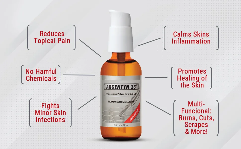 Sovereign Silver Argentyn 23  Professional Silver First Aid Gel 1 fl oz (29 ml) - Skin Inflammation