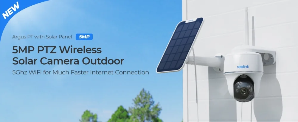 REOLINK REOLINK Security Camera Wireless Outdoor Pan Tilt Solar Powered - 5MP - Argus PT 5MP
