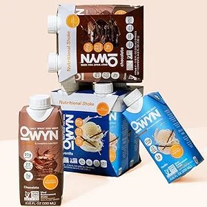 OWYN Vegan Complete Nutrition Protein Shake Vanilla 20g plant based protein 23 Vitamins Minerals Nutritional Shake Gluten Soy and Tree Nut-Free (Vanilla 12 pack) - meal replacement keto protein shake weight management