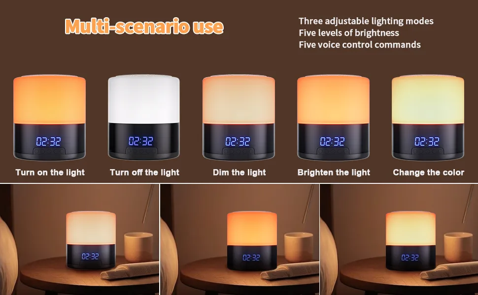 Spy Camera Hidden Camera Bluetooth Speaker, Hidden Spy Camera with Video, 1080P Nanny Cam Hidden Camera with 180Â°Rotating Lens, WiFi Hidden Camera Clock Night Light with Night Vision, Motion Detection - mini camera spy nanny cam hidden camera smart home mini camera spy camera micro camera